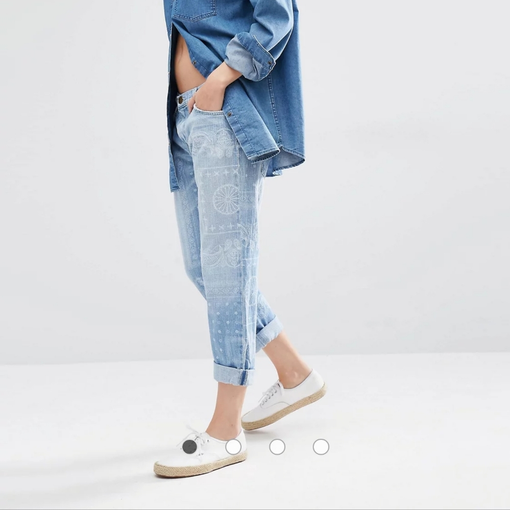 Current/Elliott Badass Bandana Boyfriend jeans size 26